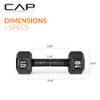 CAP Barbell Cast Iron Hex Dumbbell, Black, Single, 10 lb view 4