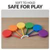 The Zone Foam Paddles Set of 6 Lightweight and Easy to Swing Colorful Foam Paddles for Badminton, Paddleball & Pickleball Large Size 9 Head with 11 Handle Ideal for Indoor Outdoor Play Schools & Fun view 3