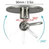 POENVFPO Boxing Bag Mount Hook, Fine Rotator Design, Iron Boxing Bag Mount Hanger Boxing Accessory for Home Gym Workout view 4
