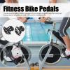 Keenso Exercise Bike PedalsReplacement,9/16 Bike Pedals with Strap for Spin Bike and Indoor Stationary Exercise Bike view 2