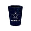 Rico Industries NFL Football Dallas Cowboys 2oz Ceramic Shot Glass for Fans, Laser Engraved In Team Color Single Shot Glass view 1