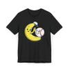 HK Apparel & Home Baseball Cute Banana T-Shirt for Men's, Baseball T Shirt (US, Alpha, XX-Large, Regular, Regular, Black) view 1