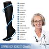 Moyibai 1Pairs Compression Socks - Compression Socks Women & Men Circulation 15-20 mmHg Sport Thigh-High Stockings, Support for Running,Athletic, Coffee view 4