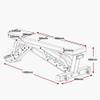 Weight Bench Adjustable Workout Bench Multi-Purpose Exercise Bench Professional Incline Bench Strength Training Equipment for Home Gym Barbell Dumbbell Exercise Load 1000KG (Blue 142x60x45 cm) view 2