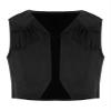 Hedmy Boys Girls Western Cowboy Dress Up Halloween Party Vest Sleeveless Hem Fringe Tassel Waistcoat Black 4 Years view 1