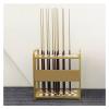 Metal Pool Stick Holder Floor Stand,Billiards Pool Cue Rack Holds 8/12/20 Cues,No Installation Required Pool Queue Holder(Gold,60x25x65cm) view 1