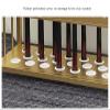 Metal Pool Stick Holder Floor Stand,Billiards Pool Cue Rack Holds 8/12/20 Cues,No Installation Required Pool Queue Holder(Gold,60x25x65cm) view 4