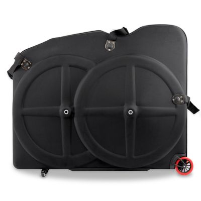 CyclingDeal Bike Travel Case - Great for 26" 27.5" 29" MTB Bicycles - Air Flights Hard Case Box Quality EVA Material Lightweight & Durable - Pro Transport Equipment Wheel Bags Included