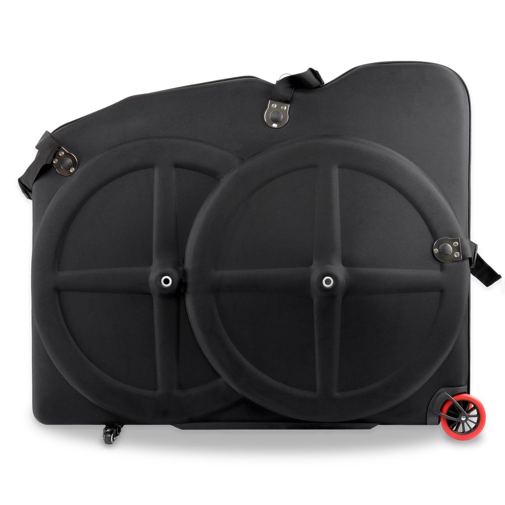 CyclingDeal Bike Travel Case - Great for 26" 27.5" 29" MTB Bicycles - Air Flights Hard Case Box Quality EVA Material Lightweight & Durable - Pro Transport Equipment Wheel Bags Included