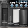 ASBRAVO Punching Bag for Adults, 4ft PU Heavy Boxing Bag Set 12OZ Gloves for MMA Muay Thai Kickboxing Training Home Gym, Martial Art (Unfilled)-Black view 3