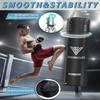 ASBRAVO Punching Bag for Adults, 4ft PU Heavy Boxing Bag Set 12OZ Gloves for MMA Muay Thai Kickboxing Training Home Gym, Martial Art (Unfilled)-Black view 4