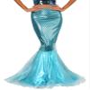 Moggemol Women Halloween Mermaid Costume Cascading Tulle Fishtail Maxi Skirt Party Princess Mermaid Tail Dress Up Blue Small view 4