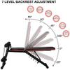EliteBloom Adjustable Weight Bench Full Body Workout Dumbbell Bench 7 Adjustable Angles Weight Benches, for Full Body Workout, Foldable Flat/Incline/Decline FID Bench Press for Home GymBlack (Black) view 3