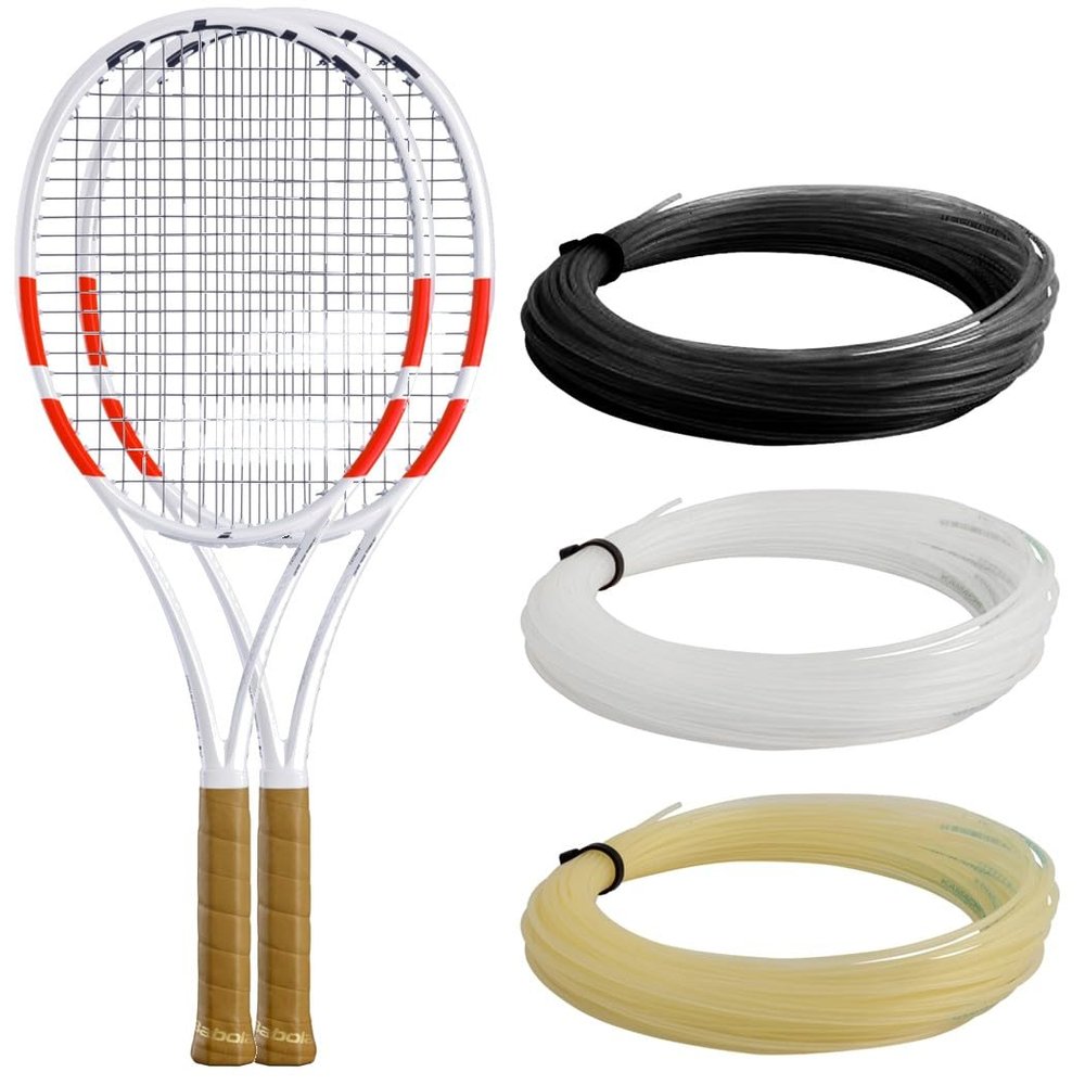 Babolat Pure Strike 97 X2 Tennis Racquet (4th Gen) - Strung with 16g Natural Syn Gut at Mid-Range Tension (4 3/8" Grip)
