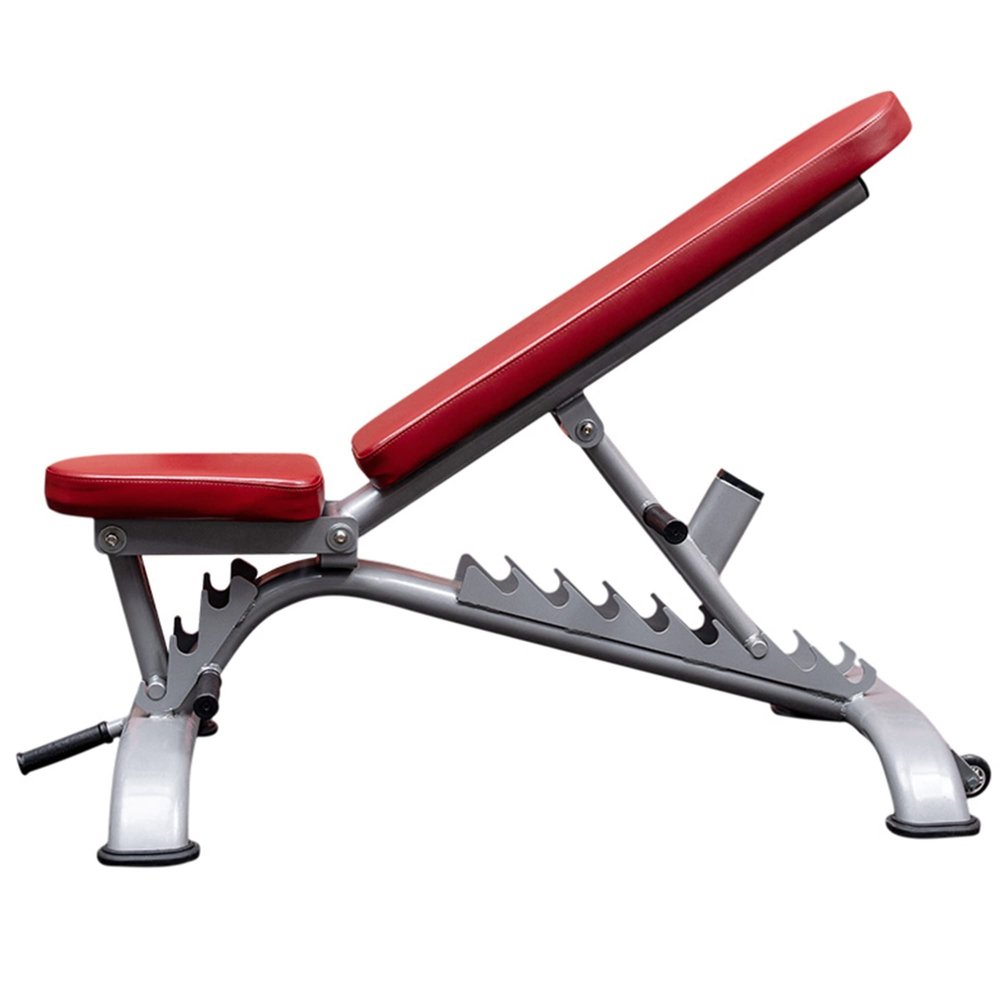 Weight Bench, Adjustable Workout Bench, Professional Multi-Purpose Incline Bench, Equipment for Home Gym Full Body Workout and Strength Training, Load 400KG (Red)