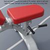Weight Bench, Adjustable Workout Bench, Professional Multi-Purpose Incline Bench, Equipment for Home Gym Full Body Workout and Strength Training, Load 400KG (Red) view 4