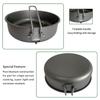 KAPILA Ultralight Titanium Fry pan Outdoor Camping Hiking Picnic Cooking Frying Pan 1000ML with foldable handle (1000ml) view 3