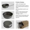 KAPILA Ultralight Titanium Fry pan Outdoor Camping Hiking Picnic Cooking Frying Pan 1000ML with foldable handle (1000ml) view 4