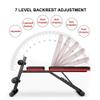 Adjustable Weight Bench Full Body Workout Dumbbell Bench Adjustable Dumbbell Weight Bench Foldable Compact, Workout Bench Flat Incline Decline Slant Bench with Leg Extension and Curl view 3