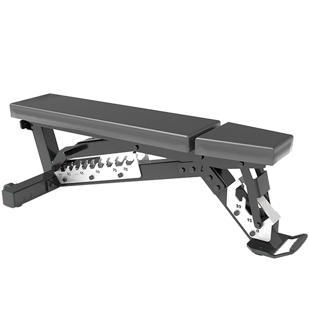 Weight Bench Adjustable Workout Bench Multi-Purpose Exercise Bench Professional Incline Bench Strength Training Equipment for Home Gym Barbell Dumbbell Exercise Load 1000KG (Black 142x60x45 cm)