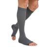 TOFLY Compression Stockings (Pair), Graduated Compression 20-30mmHg, Opaque, Unisex, Open Toe Knee High Compression Socks for Varicose Veins, Edema, Shin Splints, Nursing, Travel, Gray S view 4