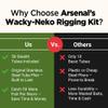 Arsenal Fishing Original Wacky-Neko Rigging Kit  Fishing Accessories Includes Tube Plier, O-Ring Stealth Silicone Shields, Battalion Lure Storage Bag, Pagoda Nail Weights for Wacky Rig & Neko Rig view 4