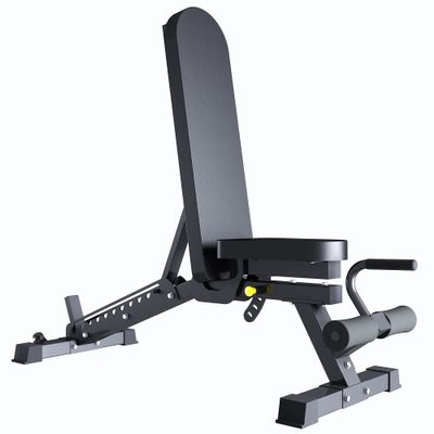 Adjustable Weight Bench for Home Gym, Multi-Purpose Workout Training Bench, Full Body Workout Barbell Dumbbell Bench Press Equipment, 440 Lbs Load Weight Capacity (Black 146x50x47cm)