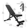 Weight Bench Adjustable Workout Bench Foldable Exercise Bench Multi-Purpose Incline Bench for Home Gym Bench Press and Full Body Strength Training Load 200KG (Black 116.5x35x94 cm) view 2