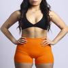 AUROLA Power Scrunch Butt Workout Shorts for Women Seamless Gym Shorts High Waist Tummy Control Yoga Biker Shorts,Persimmon Orange,XL view 3