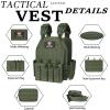 LASVENIS Quick Release Tactical Vest Lightweight Vests Adjustable Tactical Vest for Outdoor Training view 3
