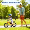 MEGHNA Kids Bike Training Push Handle Detachable Kids Bike Learning Aluminium Alloy Handle Push Bar Comfortable Anti Slip Handle Safety Balance Bar for Children Bikes (Black - Style 2) view 2