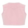 Hedmy Boys Girls Western Cowboy Dress Up Halloween Party Vest Sleeveless Hem Fringe Tassel Waistcoat Pink 6 Years view 2
