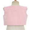 Hedmy Boys Girls Western Cowboy Dress Up Halloween Party Vest Sleeveless Hem Fringe Tassel Waistcoat Pink 6 Years view 4