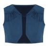 Hedmy Boys Girls Western Cowboy Dress Up Halloween Party Vest Sleeveless Hem Fringe Tassel Waistcoat Navy Blue 14 Years view 1