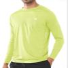 NORTHYARD Men's Sun Protection Shirts UPF 50+ Long Sleeve Swim Rash Guard Shirt Running Workout Athletic Hiking UV Fishing LEMONYELLOW 3XL view 1
