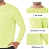 NORTHYARD Men's Sun Protection Shirts UPF 50+ Long Sleeve Swim Rash Guard Shirt Running Workout Athletic Hiking UV Fishing LEMONYELLOW 3XL view 4