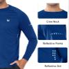 NORTHYARD Men's Sun Protection Shirts UPF 50+ Long Sleeve Swim Rash Guard Shirt Running Workout Athletic Hiking UV Fishing RoyalBlue XL view 4