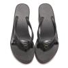 YEGBFLFF Women Wedge Flip Flops Sandals Summer Waterproof Platform Bohemian Shoes Open Toe Slip On Summer Beach Casual Tong Sandal (Black,5) view 2