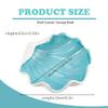 LCJAOF Stylish Ceramic Shell Jewelry Dish Tray - Elegant Seashell Design for Organizing Jewelry and Serving Candy - Versatile Decor Bowl for Home Use view 2