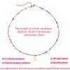 Mikovivi for Women Girls Letter PendantSummer Necklaces, Bohemian Beaded Necklace Colorful Beaded Initial Necklace Handmade Jewelry Gifts for Teens(B) view 2