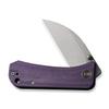 WeKnife Banter Wharncliffe Pocket Knife for EDC, Ben Petersen Folding Knife with 2.85" CPM S35VN Steel Blade Canvas Micarta Handle, Titanium Thumb Stud Opener WE19068J-2 (Purple) view 3