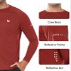 NORTHYARD Men's Sun Protection Shirts UPF 50+ Long Sleeve Swim Rash Guard Shirt Running Workout Athletic Hiking UV Fishing REDOCHRE L view 4