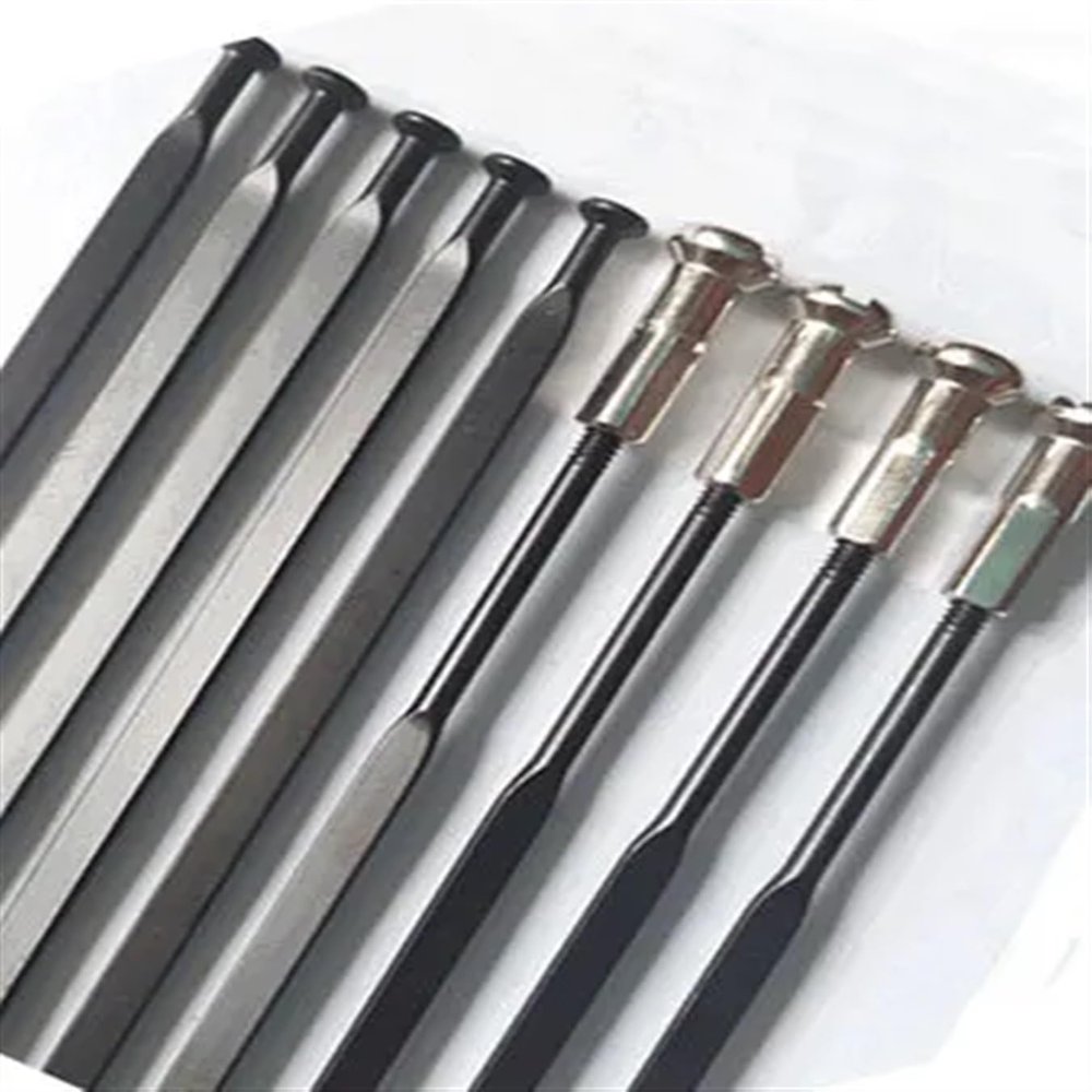 HDNSAUD Bicycle Spoke Bicycle Spokes with Nipples 10PCS Road Bike Pull Straight Aero Spokes(296MM)