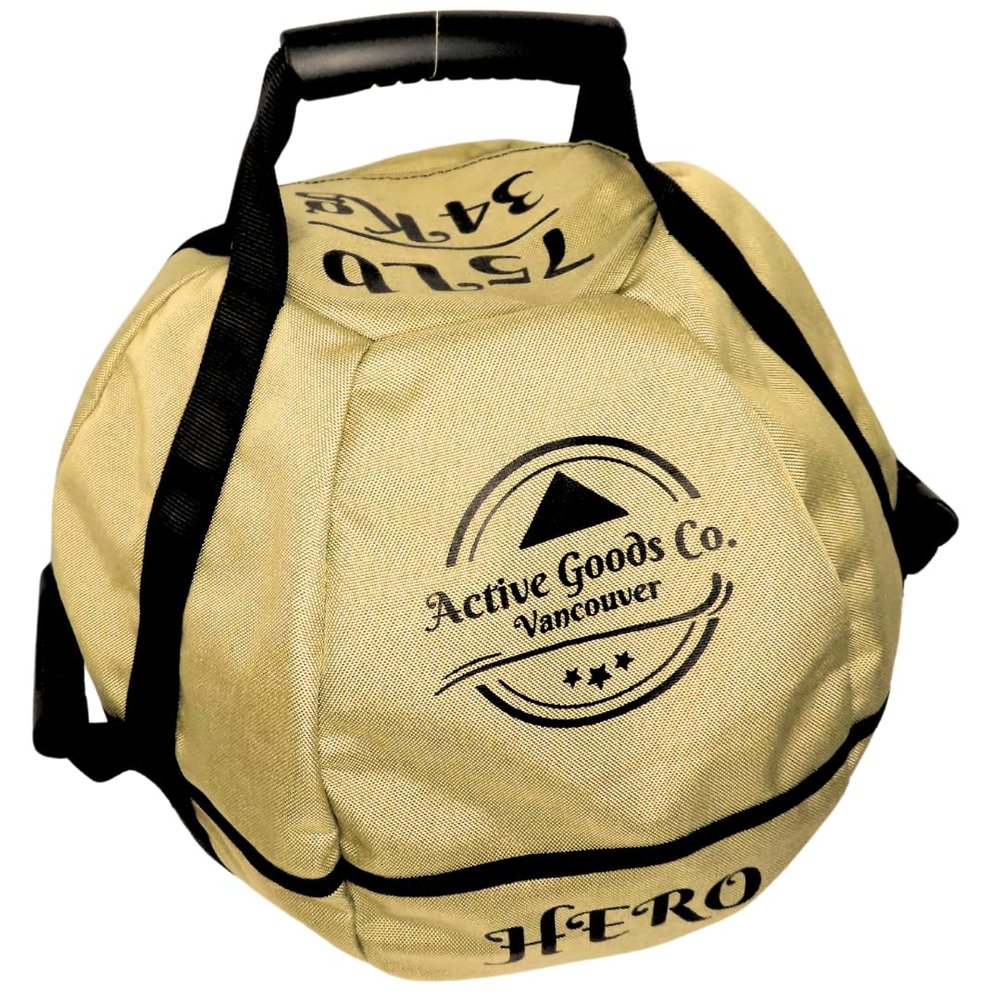 ActiveGoodsCo. Kettlebell Sandbag for fitness workout, different sizes 11Lb to 75lb. Visit to see the options (May Vary, 1pack 75lb no weight)