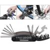 CXAPRDSH Black Bicycle Repair Tool Kit, 16 in 1 Bike Multitool with 2Pcs Bicycle Tire Iron Spoons, Portable Bicycle Essentials Easy Road Riding Travel Emergency Maintenance Repair and Carry view 3