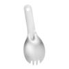 Luzhengyang Titanium Spoon Spork Fork Flatware Cutlery Ultra-, Portable Outdoor Travel Backpacking Picnic Camping Dinnerware, Kids/Adults. Keychain Attachment - Spork, as described view 3