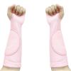 YIKANGHENG Volleyball Protective Gear, 1 Pair Black Elastic Volleyball Arm Sleeves with Latex Pads for Sports (pink) view 1