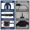FIBER SPACE Surf Leash for Surfboards (White, 9ft-7mm) view 4