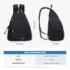 Sucipi Pickleball Bag for Women Pickleball Backpack Quilted Crossbody Sling Bags Tennis Bag Backpack Pickle Ball Paddle Bag view 2