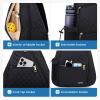 Sucipi Pickleball Bag for Women Pickleball Backpack Quilted Crossbody Sling Bags Tennis Bag Backpack Pickle Ball Paddle Bag view 3